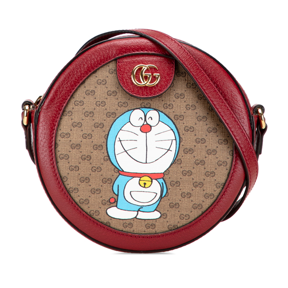 Pre-Loved Gucci Micro GG Supreme Doraemon Round Crossbody - Picture 1 of 10